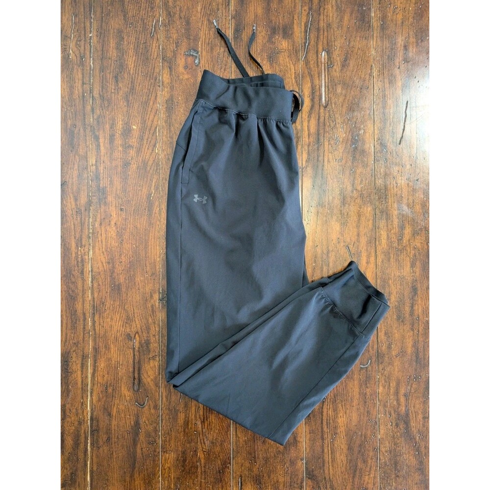 Under Armour Women’s Sport Joggers S Small Black Stretch Tapered Gym Athleisure